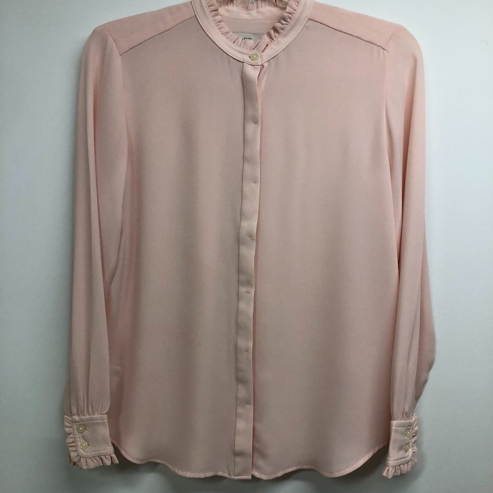 LOFT Petites light pink Blouse Women XSP